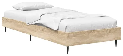 Image de vidaXL Cadre de lit en chêne Sonoma 80 x 200 cm, bois d'ingénierie