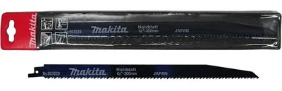 Image de Lames de scie sabre HCS MAKITA - bois - longueur utile 280 mm - 6 dents par pouce - carte de 5 pièces - B-03030