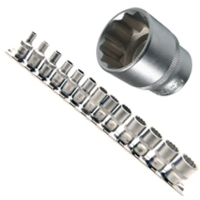 Produktbild von Spezial 12-kant VIELZAHN Steckschlüsseleinsätze Stecknuss 1/4" 4-14 mm 13-tlg.