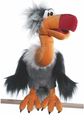 Produktbild von Living Puppets Handpuppe Geier Django 50cm groß
