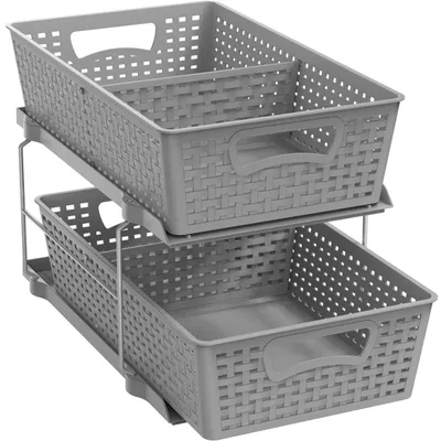 Productafbeelding van Badkamerorganizer met twee niveaus en uitschuifbare lades