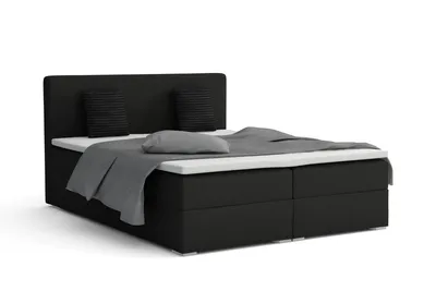 Produktbild von BOXBETT BELLO 160x200 in Velour Schwarz H3
