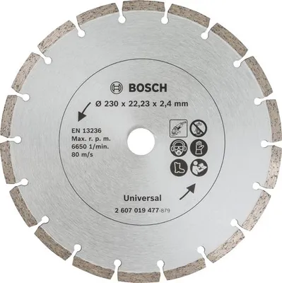 Produktbild von Diamanttrennscheibe für Baumaterial, Durchmesser: 230 mm, 2er-Pack