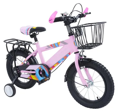 Produktbild von 14 Zoll Kinderfahrrad mit verstellbarem Sattel und Stützrädern