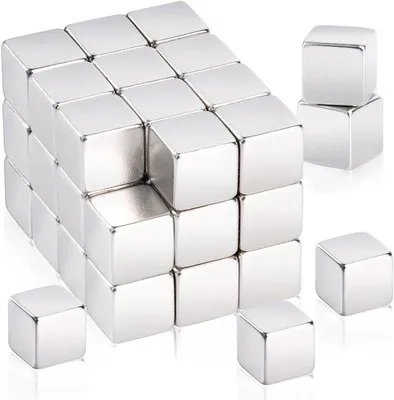 Produktbild von Miniatur-Magneten für Magnebretter, 10 x 10 x 10 mm starke Magneten, kleine Neodymium-Magneten, Mini-Magneten, Küchenmagneten, Weißbrett-Magnet für Büro und Haushalt