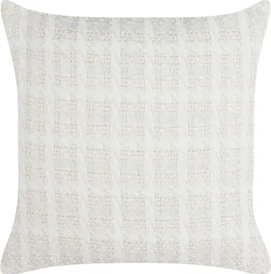 Obrázek produktu pro BELIANI Polštář s kostkovaným vzorem 45 x 45 cm béžový dekorativní moderní doplněk do ložnice obývacího pokoje