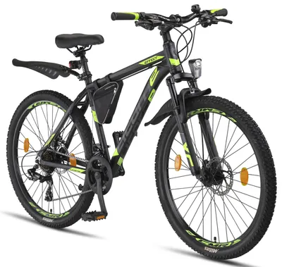 Obrázek produktu pro Licorne Bike Effect prémiové horské kolo ve velikostech 26, 27,5 a 29 palců - kolo pro chlapce, dívky, muže a ženy - 21 rychlostí Shimano - pánské kolo