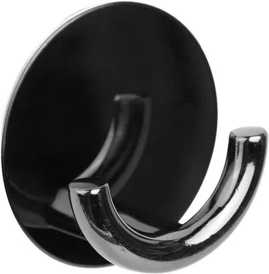 Produktbild von Famanu Selbstklebende Haken Schwarz Edelstahl - Starke Wandhaken für Küche und Badezimmer