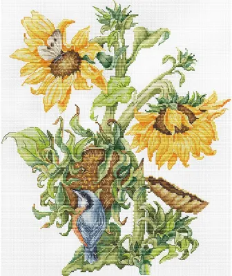 Produktbild von Auslaufmodell Luca-S Kreuzstich Set "Gold Collection. September", Zählmuster, 27x33cm