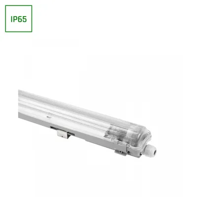 Productafbeelding van LIMEA TRI PROOF LED-vochtbestendige armatuur, 160 cm, T8/G13, IP65, hermetisch, grijs