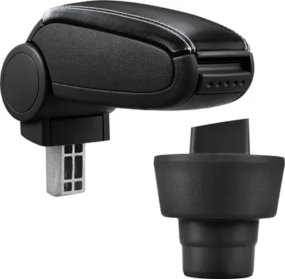 Immagine prodotto di Bracciolo centrale in pelle nero / bianco per BMW Mini R50 R52 R53