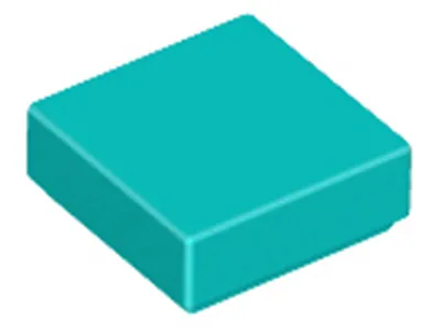 Produktbild von Lego® 1x1 Fliesen 3070 - 1 Stück Dunkles Türkies