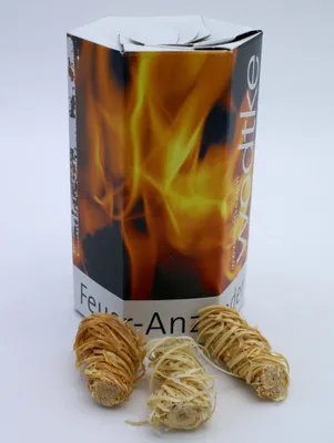 Produktbild von Kaminanzünder aus Holzwolle 4er Pack Schmuckkartons