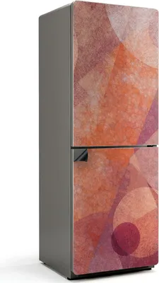 Produktbild von Abstraktes Muster mit Kreisen – Magnetische Kühlschrank Abdeckung – Dekorfolie magnetisch Küche – Kühlschrank Magnet Deko – selbstklebende Magnettafel – Magnetfolie für Kühlschranktür – 70x190 cm