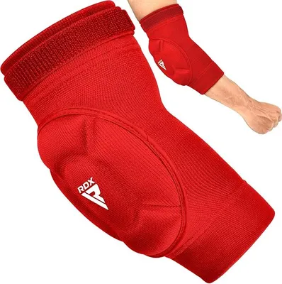 Produktbild von RDX Ellbogenschoner Kampfsport, Ellenbogenschutz MMA Muay Thai, Ellenbogenschützer Thaiboxen Ellbogenschützer Handball Volleyball Ellbogenschutz Boxen Training Gepolstert Ellbogenbandagen Elbow Guard
