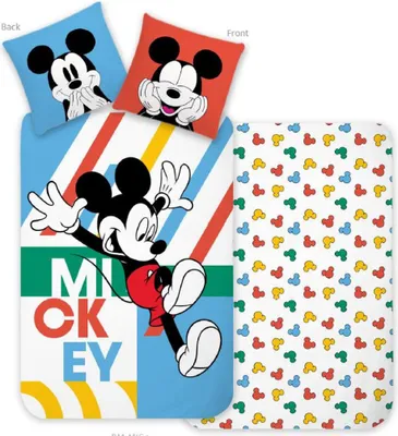 Obrázek produktu pro Povlečení Mickey Mouse Jump – jednolůžkové – 140 x 200 cm – bavlna