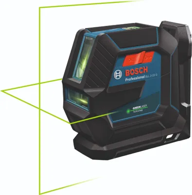 Image de Laser à ligne GLL 2-15 G Bosch avec pince de plafond et mallette d'artisanat 0601063W02
