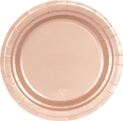 Produktbild von Pappteller-Set roségold 23 cm - Einheitsgröße