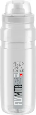 Produktbild von Elite Trinkflasche 'Fly' MTB, 750 ml, klar/grau