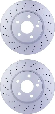 Produktbild von 2 Bremsscheiben gelocht Ø 67 mm 28 mm HELLA passend für u.a. MB S-KLASSE