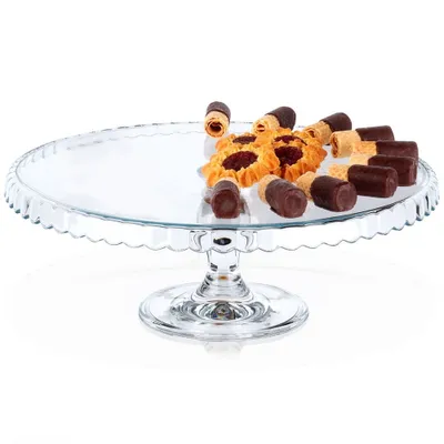 Zdjęcie produktu dla Patera na tort szklana na nóżce 32 cm