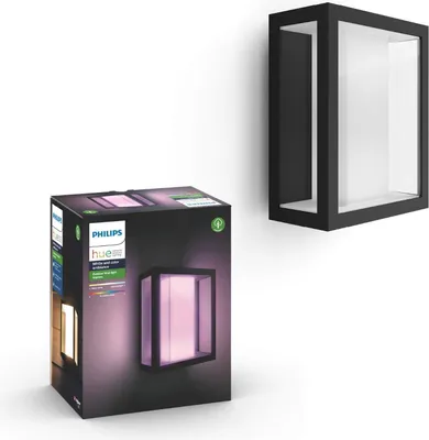 Obrázok produktu pre Philips Hue White and colour ambience 1743030P7, Inteligentné nástenné svetlo, Bluetooth/Zigbee, Čierna, LED, Sklo, Žiarovky bez možnosti výmeny
