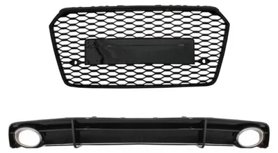 Immagine prodotto di Griglia anteriore per Audi A7 4G (restyling) 15-17, stile RS7, compatibile solo con diffusore posteriore S-Line.