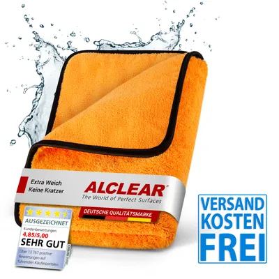 Produktbild von ALCLEAR 9520 Mikrofaser Trockentuch XXL für Auto 60x90 cm saugstark fusselfrei