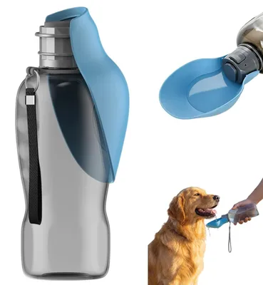 Obrázok produktu pre Omgoods – Fľaša na vodu 2 v 1 pre psov, objem 800 ml