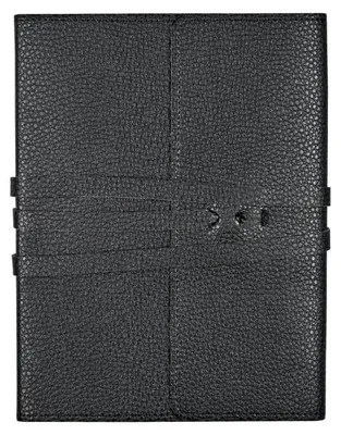 Imagen del producto de Black Leather Wrap Journal (Traveler's Notebook)