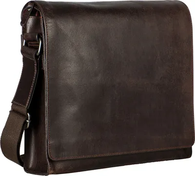 Produktbild von LEONHARD HEYDEN Leder Umhängetasche Schultertasche Dakota Messenger Bag Brown dunkelbraun
