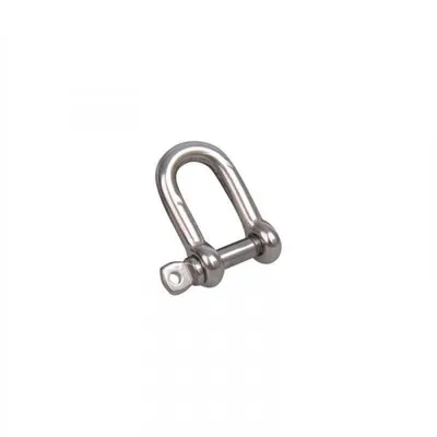 Productafbeelding van D-haak, 4 mm. A4 roestvast staal, AISI 316. 750 daN