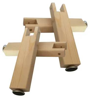 Productafbeelding van Verstelbare Meubelpoten van Hout, 21 cm Hoog