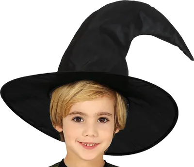 Obrázek produktu pro Čarodějnický magický plášť Čarodějnický klobouk Temný plášť Fantasy hra, velikost: 110/116 Barva: černá