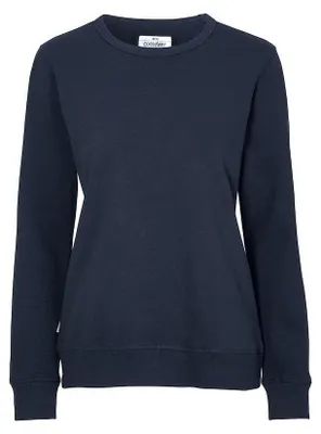 Produktbild von Cottover - Sweatshirt für Damen, Rundhalsausschnitt, Baumwolle ET283 (S) (Marine)