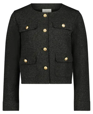 Produktbild von Cartoon Blazer-Jacke figurnah Rundhals Fischgrat Langarm Gesamtlänge 52 cm