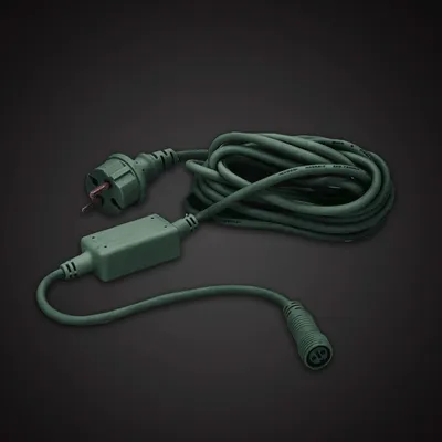 Produktbild von System Profi Netzkabel IP44 Stecker, wetterfest, Länge 500cm, Kabel grün outdoor