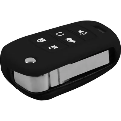 Produktbild von PhoneNatic Silikon Schlüssel Hülle kompatibel mit der Buick New Lacrosse 5-Tasten Fernbedienung in schwarz Klappschlüssel 5-Key