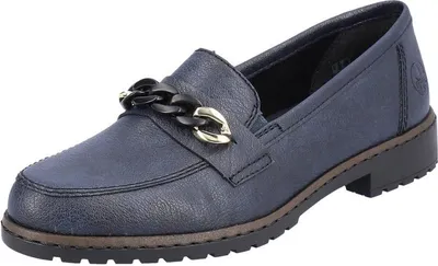 Immagine prodotto di Rieker Glumia scarpe da donna mocassini blu casual, numero di scarpe: 41 EU