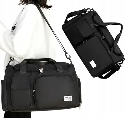 Immagine prodotto di Borsa da viaggio e sportiva - Borsa grande e spaziosa - Perfetta per ogni viaggio - Nylon impermeabile - Trasporto comodo - Uso versatile
