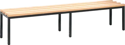 Produktbild von Sitzbank Holzbank Umkleidebank Fitness Studio ohne Schuhrost, 42x200x35 cm