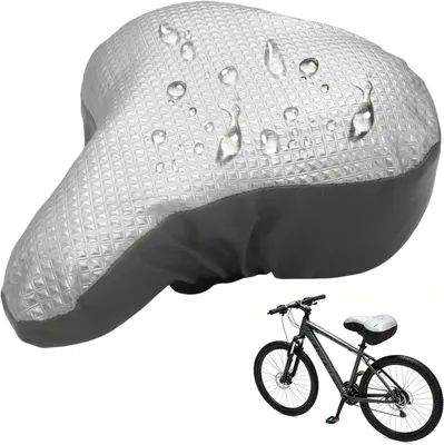 Obrázok produktu pre Poťah na sedadlo na bicykel, vodoodolný, čierny, pre horské bicykle