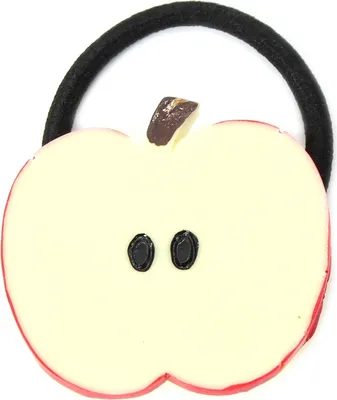 Produktbild von Sommer Haargummi Zopf-Halter Obst Früchte Apfel rot