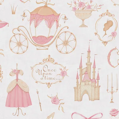 Immagine prodotto di Profhome 771301-GU Carta da parati per bambini Romantica opaca crema rosa beige giallo 5,33 m2