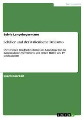 Produktbild von Schiller und der italienische Belcanto
