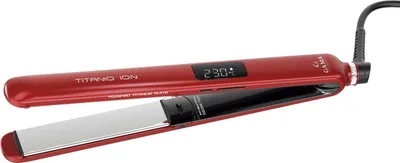 Immagine prodotto di GA.MA Piastra Red Digital Titanio 4D: trafile in titanio, tecnologia agli ioni e ozono, anti crespo, capelli protetti, lisci a lungo, temperatura regolabile da 160 a 230°C, auto spegnimento