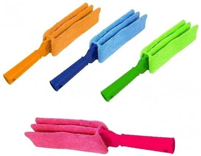 Productafbeelding van Stofzuigeraccessoire met reiniger voor het verwijderen van stof en het schoonmaken van jaloezieën, met een afneembare microvezeldoek