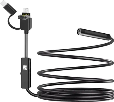 Zdjęcie produktu dla Wodoodporna kamera endoskopowa Multiport USB-C Micro USB Długość 1m