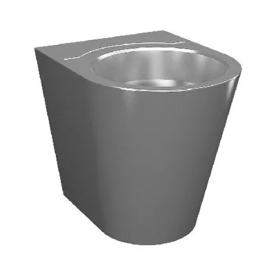 Immagine prodotto di Sanela WC in acciaio inox - WC in piedi in acciaio inox, antivandalo SLWN 05