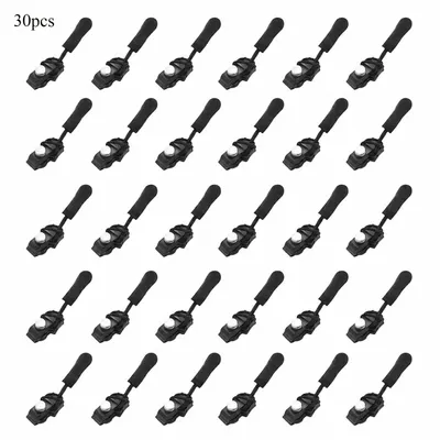 Produktbild von 30 Stück Abnehmbare Reißverschluss Zipper, Reißverschluss Reparatur Set, 3 Größen (S/M/L) , Schwarz